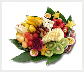 מגשי פירות פריסטייל סלסלת פירות מליבו - מגשי פירות מעוצבים